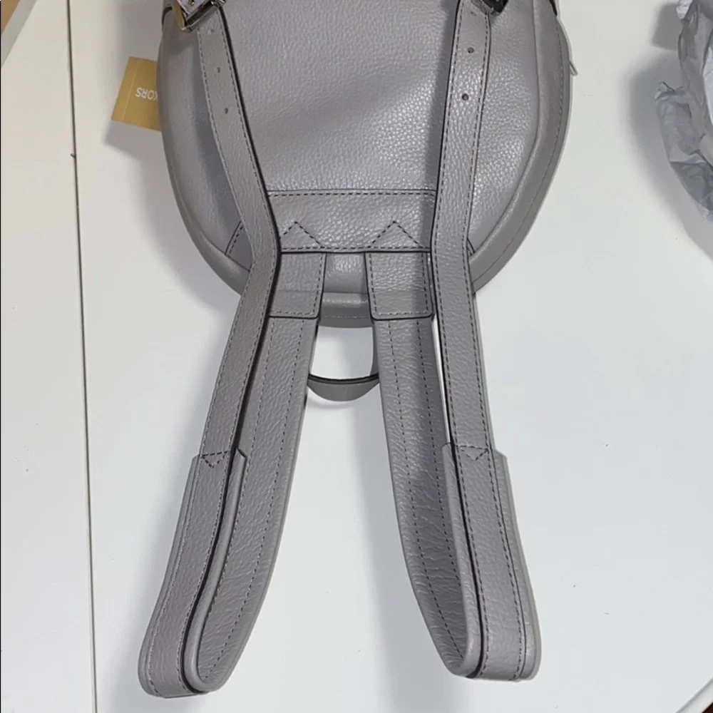 AUTH NWT MICHAEL KORS GROMMET BACKPACK PEARL GREY